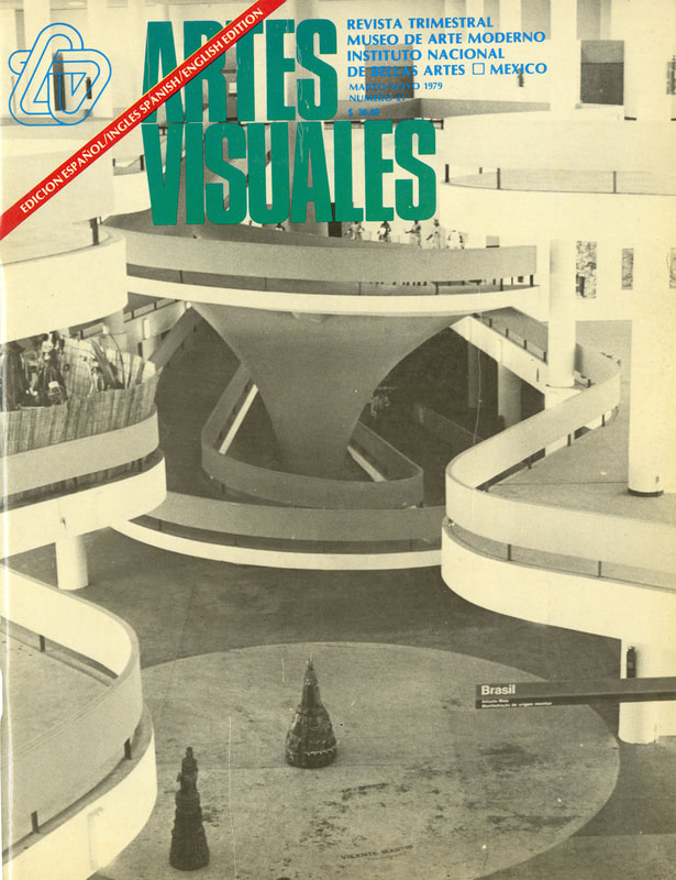 Cover of the twenty-first issue of Artes Visuales, picturing the interior of a museum.