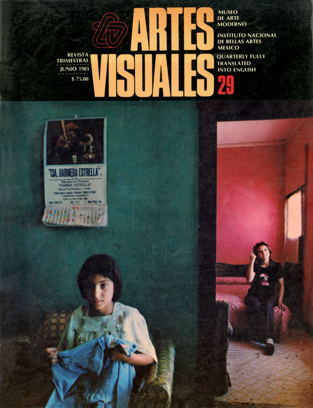 Cover of the twenty-ninth issue of Artes Visuales, picturing a girl in the foreground with a woman through a doorway in the background.